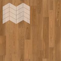 Паркетная доска Lab Arte Chevron Дуб Натур Чегет белый лак 510-600x90x14